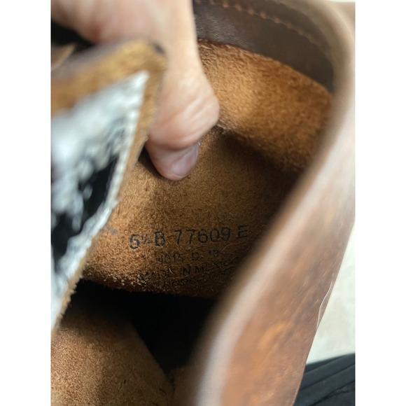 FRYE Women's Tall Veronica  Boots Brown Distressed Leather Buckle Moto Size 5.5 - Picture 8 of 13